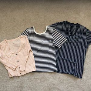 Cotton On  Striped top/Ralph Lauren Sport striped